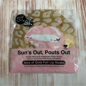 SF Glow Sun's Out Pouts Out 4 Piece Gold Foil Lip Masks